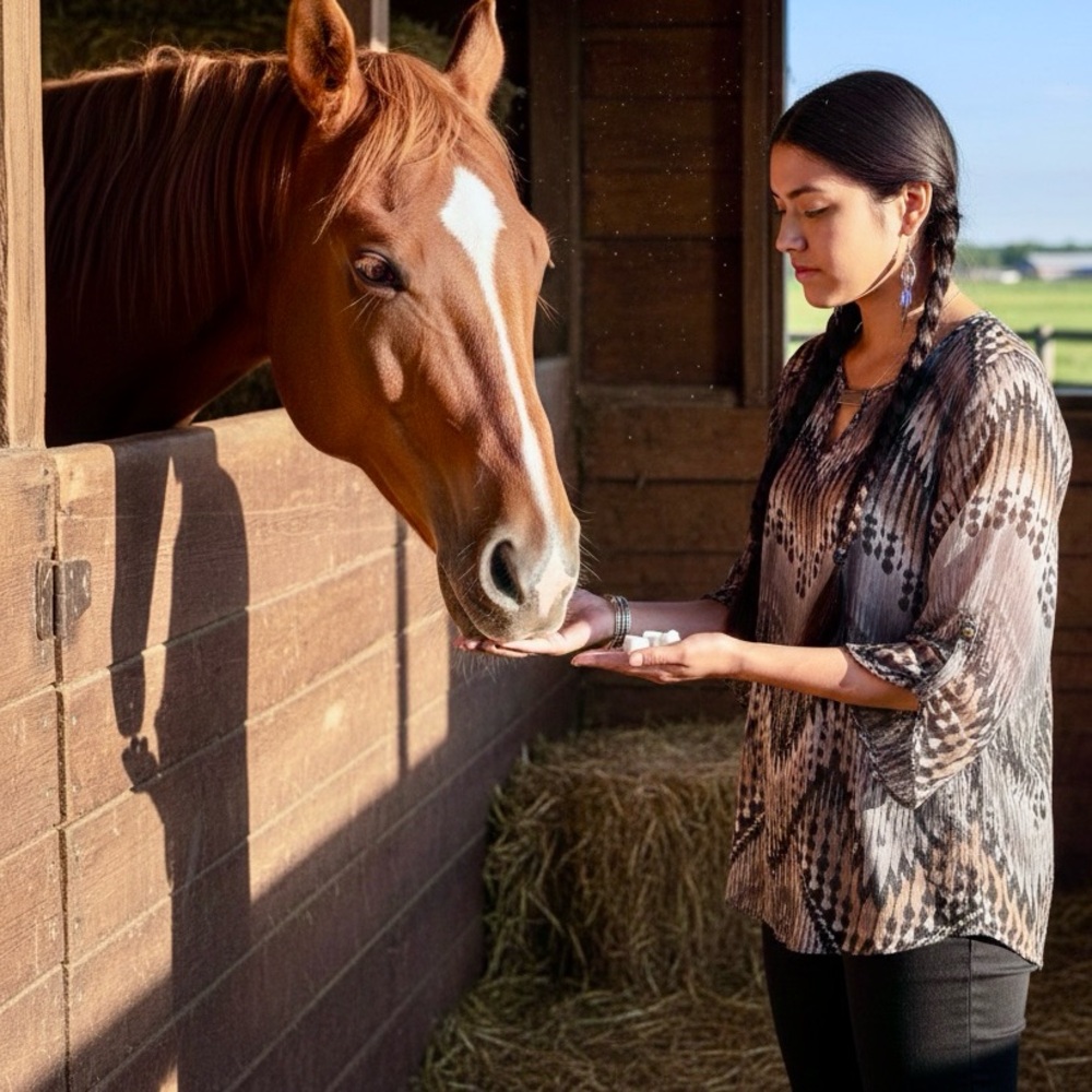 Tan, Grey & Brown Chevron Patterened Blouse